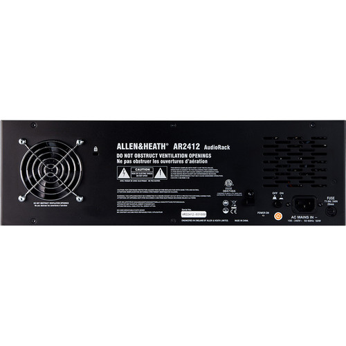 Allen & Heath AR2412 24x12 Main Remote Stage Rack for GLD & Qu Mixers (Black) - Image 3