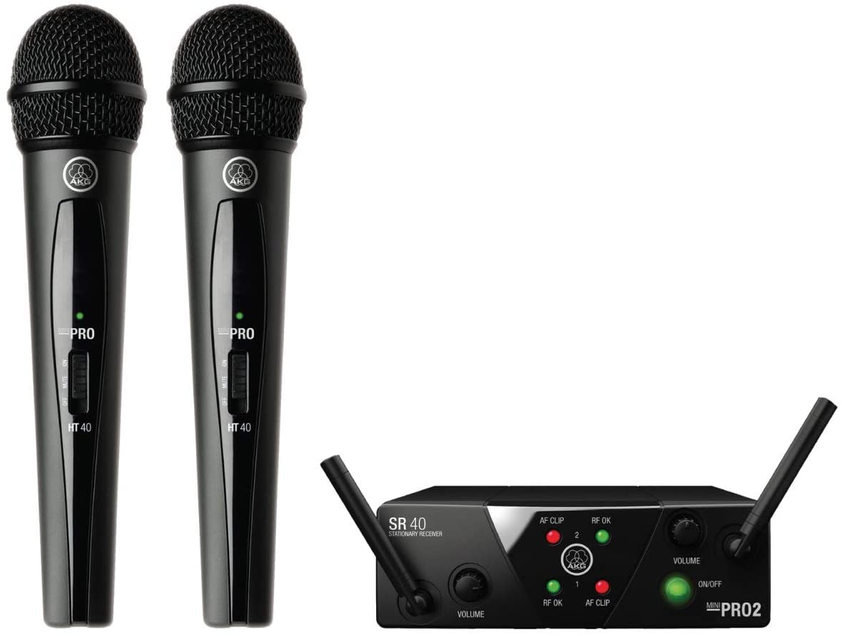 AKG Pro Audio WMS40 Mini2 Vocal Set BD US45A/C EU/US/UK Wireless Microphone System