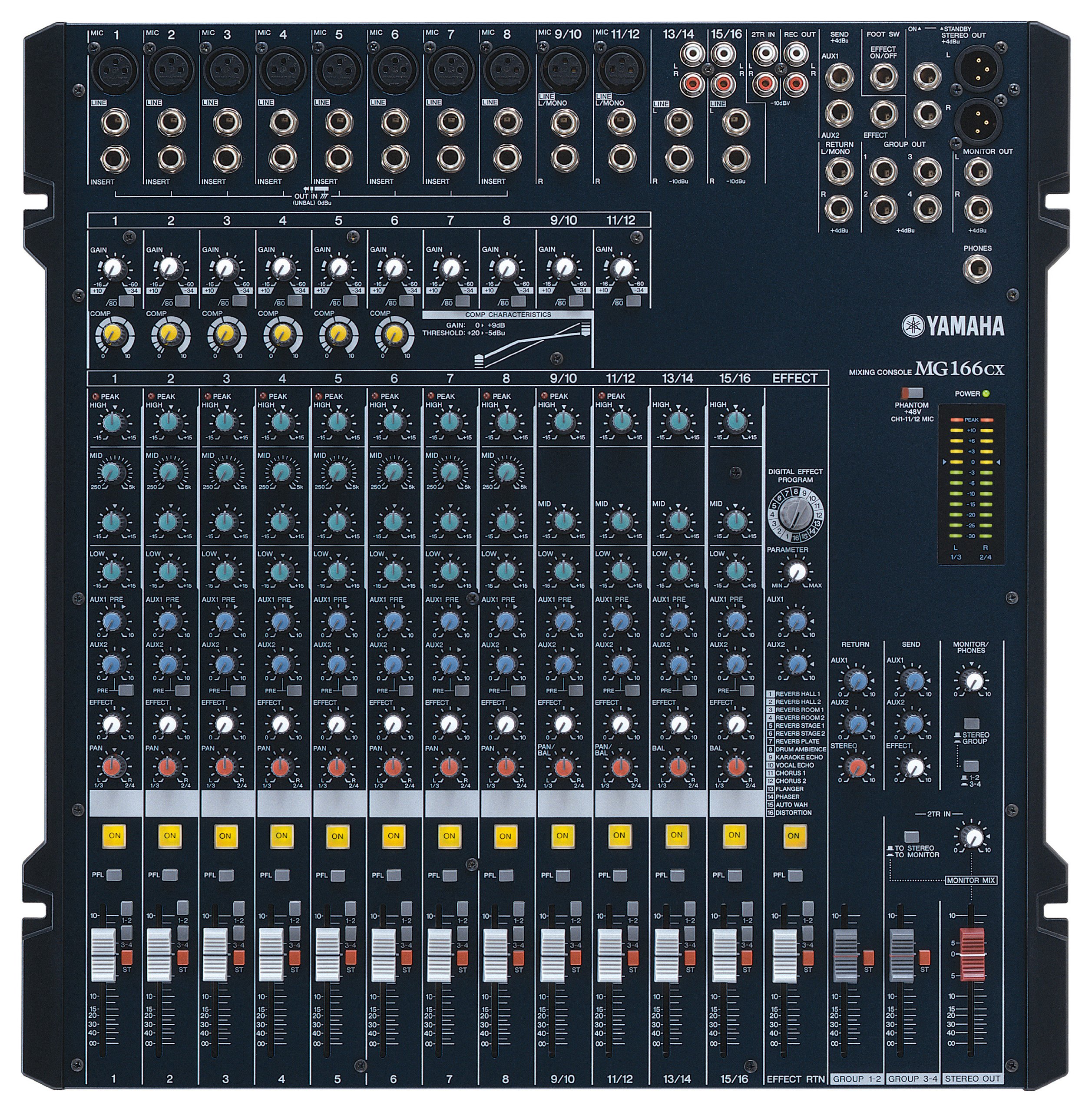 Yamaha MG166CX-USB 16-Channel USB Mixer With Compression and Effects - Image 2