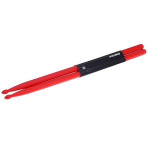 Pair Of 5A Drumsticks Stick Nylon For Drum Set Lightweight Professional Red