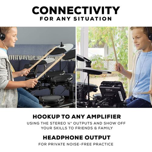 Alesis Debut Kit – Kids Drum Set With 4 Mesh Electric Drum Set Pads - Image 4