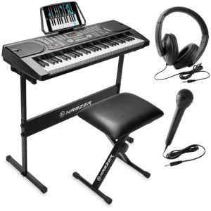 Alesis Harmony 61 - 61-key Portable Keyboard With Stand, Bench, And Headphones
