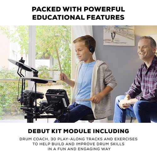 Alesis Debut Kit – Kids Drum Set With 4 Mesh Electric Drum Set Pads - Image 2