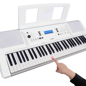 Yamaha EZ-300 61-Key Lighted Keys Portable Keyboard -White