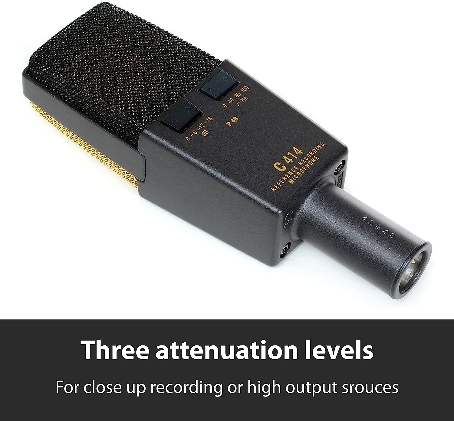 AKG Pro Audio C414 XLII Vocal Condenser Microphone, Multipattern, Black - Image 6