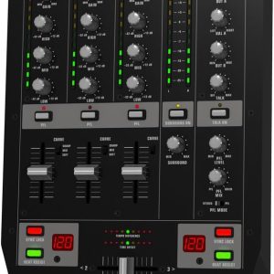 Behringer PRO MIXER VMX300USB Professional 3-Channel DJ Mixer with USB/Audio Interface, BPM Counter and VCA Control