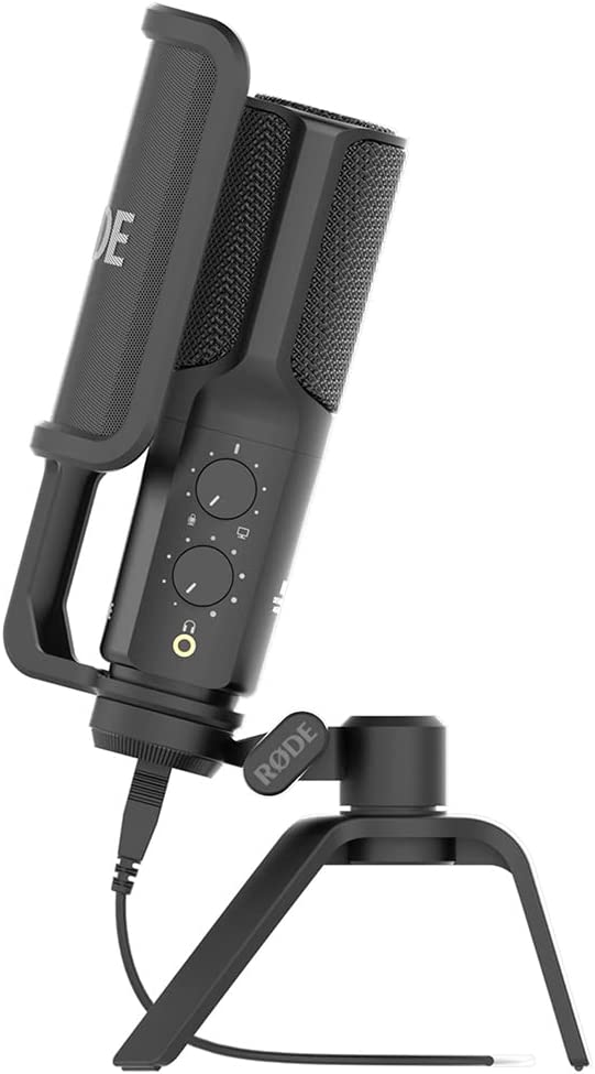 RØDE NT-USB Versatile Studio-quality Condenser USB Microphone with Pop Filter and Tripod for Streaming, Gaming, Podcasting, Music Production, Vocal and Instrument Recording - Image 4