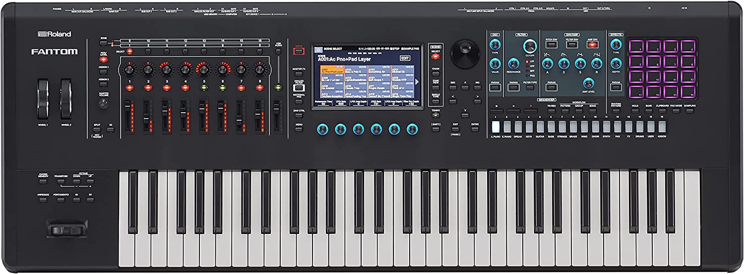Roland FANTOM-6 Music Workstation 61-key Semi-weighted Synthesizer Keyboard - Image 3
