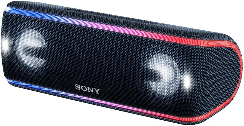 Sony SRS-XB41 Portable Bluetooth Speaker: Wireless Party Speaker with Flashing Line Light - Loud Audio for Phone Calls Bluetooth Speakers - Black - SRS-XB418