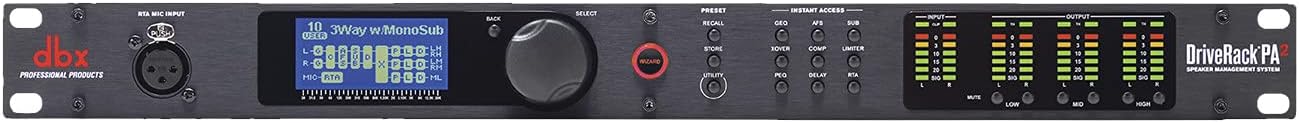 dbx DriveRack PA2 2x6 PA Management Processor with Display and USB