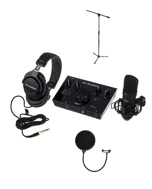 M-AUDIO M Audio AIR 192-4 Vocal Studio Pro Audio Interface + Pop Filter + Stand