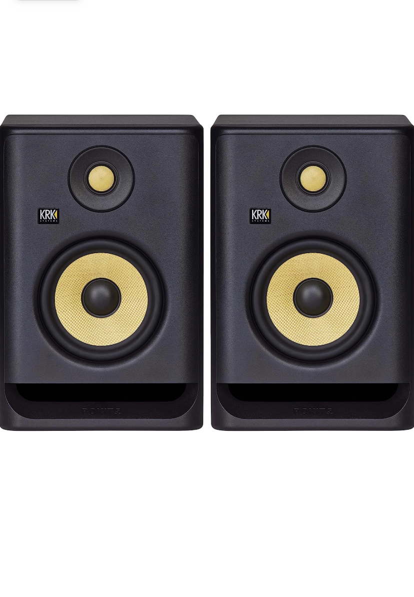 KRK Rokit 5 G4 Professional Bi-Amp 5" Powered Studio Monitor Pair, Black