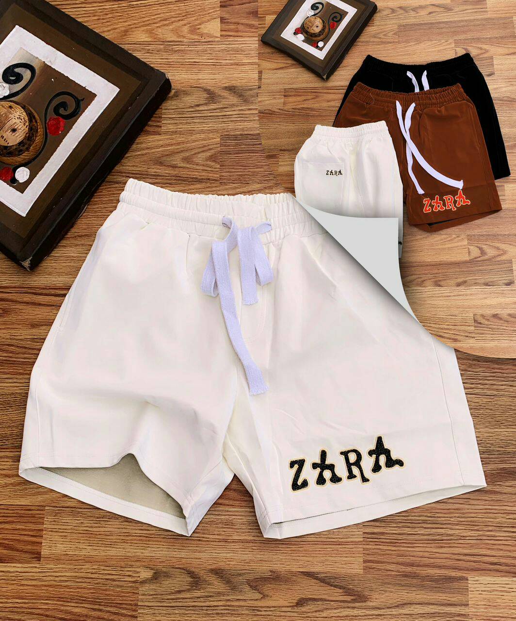 ZARA SHORT . Colours : Black , Orange , White And Orange - Image 2