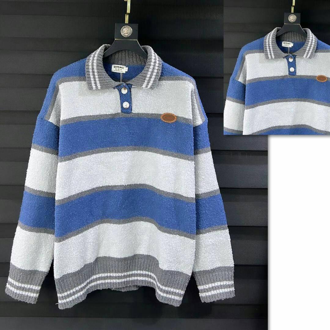 COLAR COZY SWEATER . COLOURS : Available in all colours . - Image 3