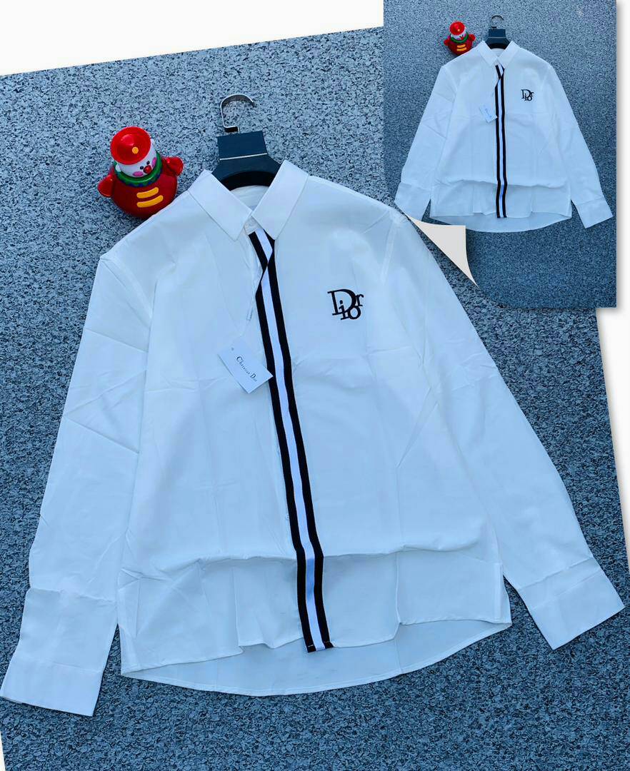 Christian Dior shirt Colours : White , Black , Red and Grey .