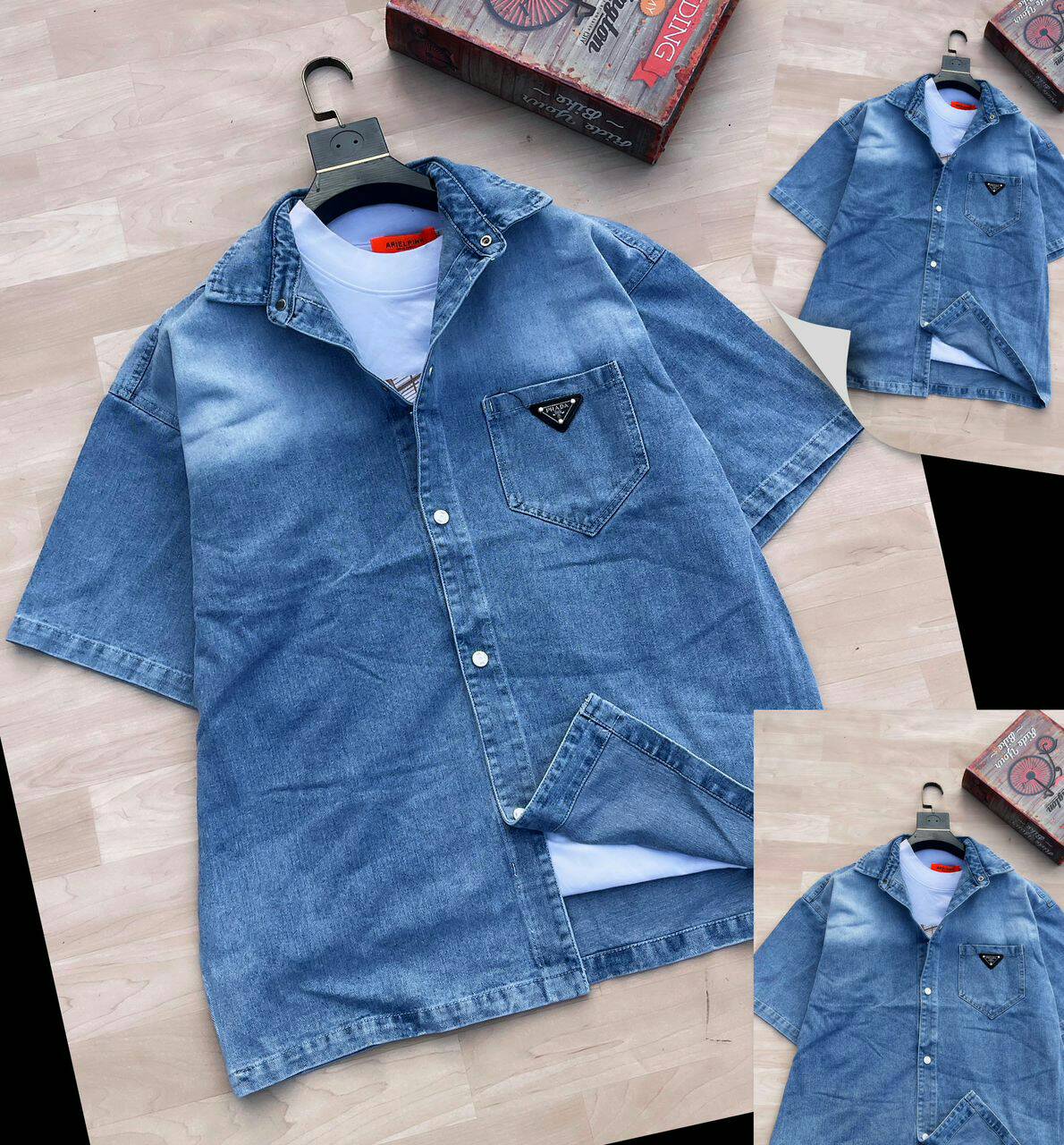 PRADA Jeans Shirts. COLOURS : Available in all colours. - Image 2