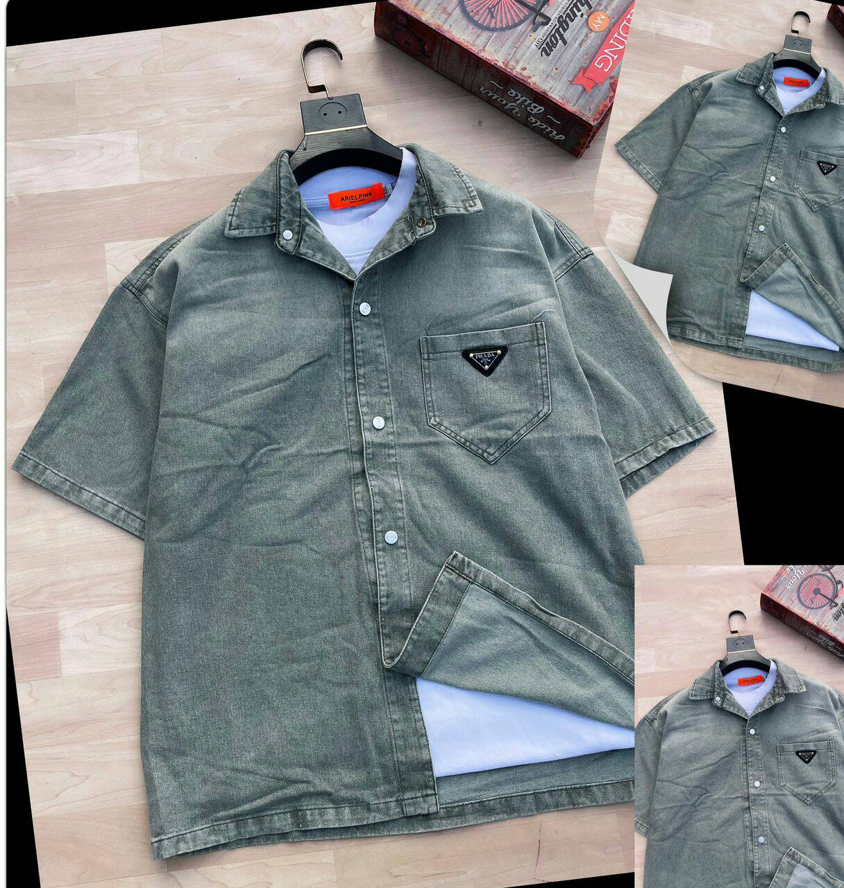 PRADA Jeans Shirts. COLOURS : Available in all colours. - Image 3