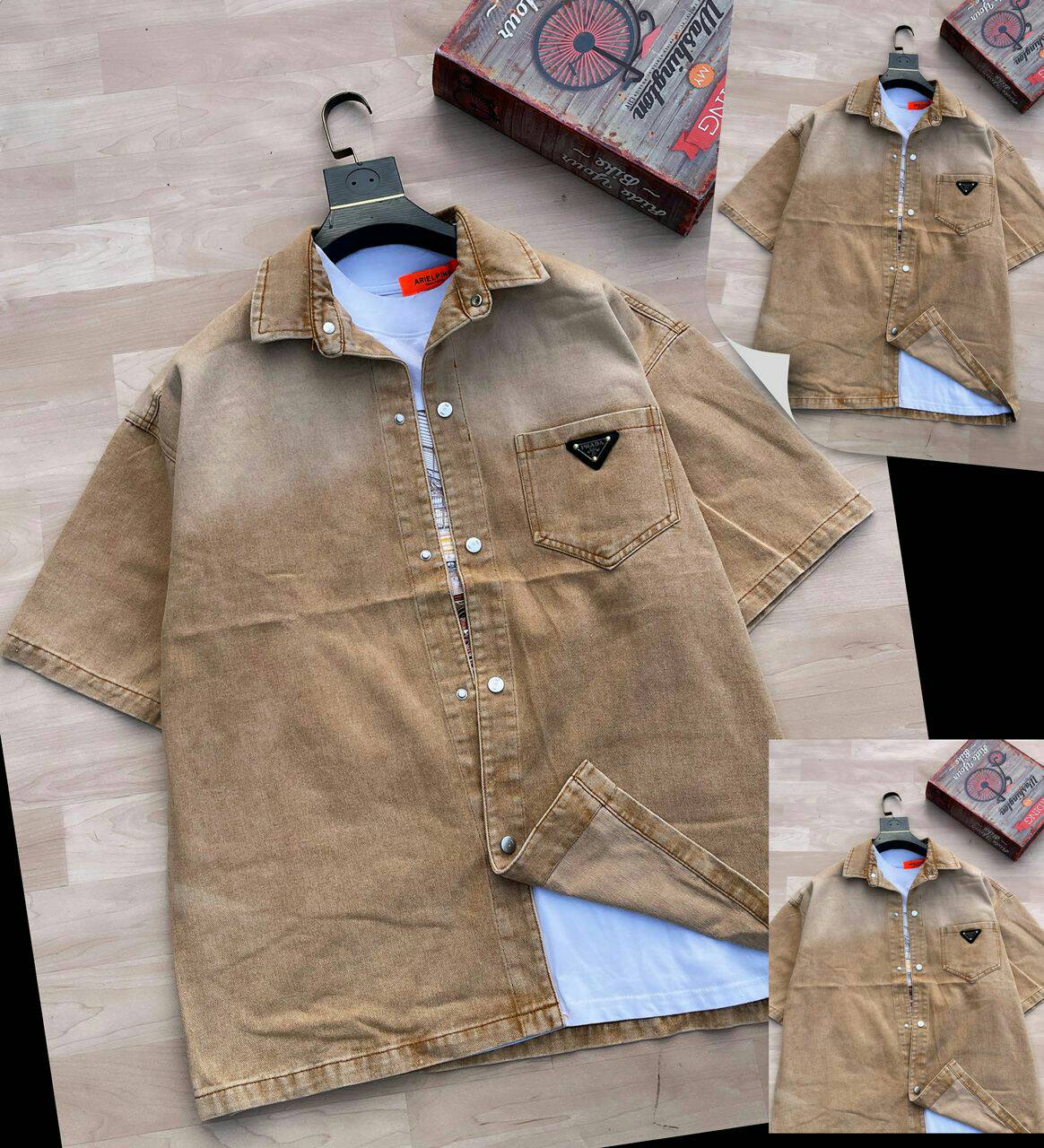 PRADA Jeans Shirts. COLOURS : Available in all colours. - Image 4