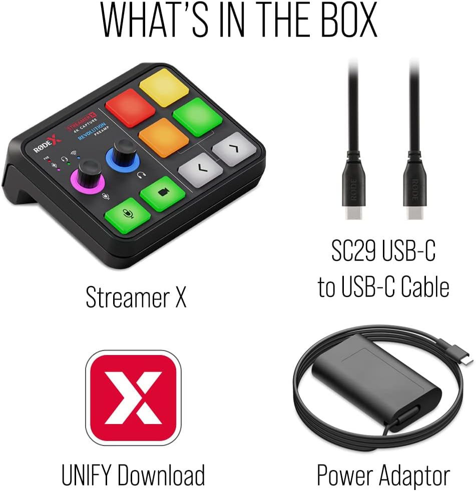 RØDE X Streamer X Professional Integrated Audio Interface and 4K Video Capture Card with XLR, HDMI and TRRS Connectivity for Streaming, Gaming and Content Creation - Image 6