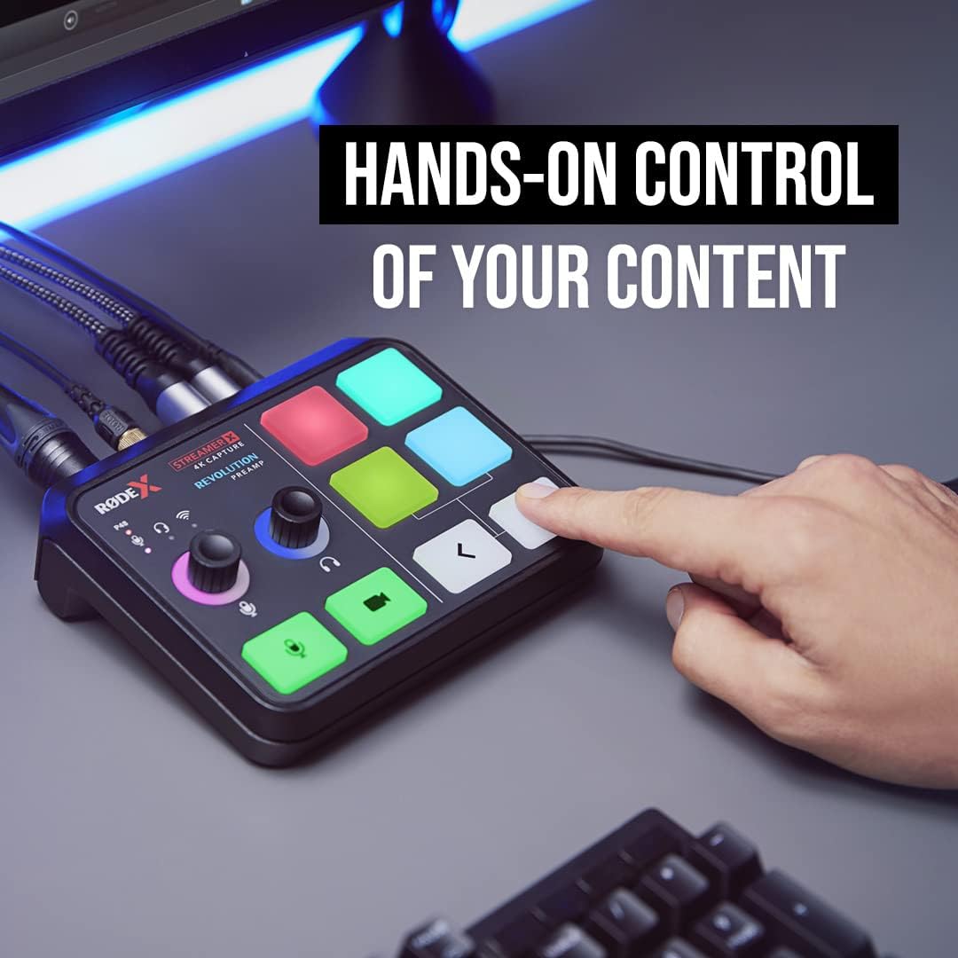 RØDE X Streamer X Professional Integrated Audio Interface and 4K Video Capture Card with XLR, HDMI and TRRS Connectivity for Streaming, Gaming and Content Creation - Image 4