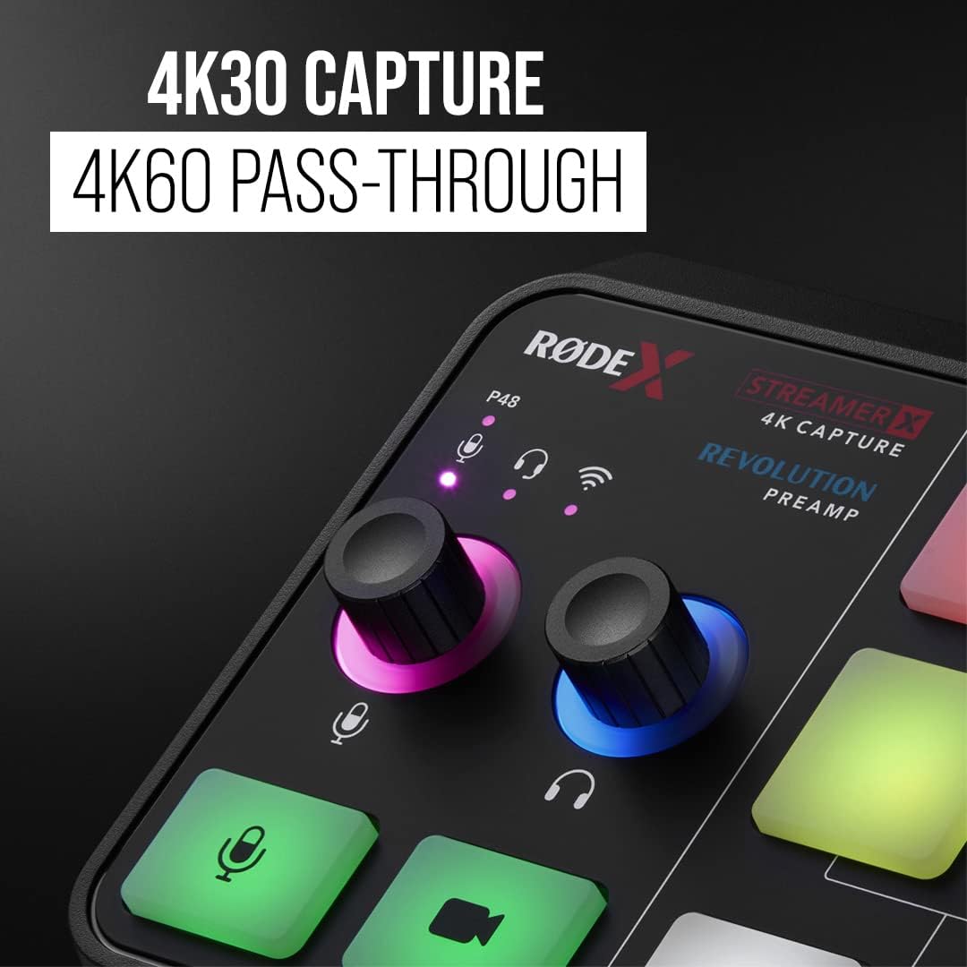RØDE X Streamer X Professional Integrated Audio Interface and 4K Video Capture Card with XLR, HDMI and TRRS Connectivity for Streaming, Gaming and Content Creation - Image 3