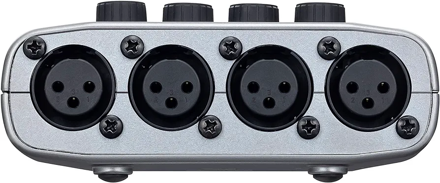 Zoom PodTrak P4 Podcast Recorder, Battery Powered, 4 Microphone Inputs, 4 Headphone Outputs, Phone and USB Input for Remote Interviews, Sound Pads, 2-In/2-Out Audio Interface - Image 4