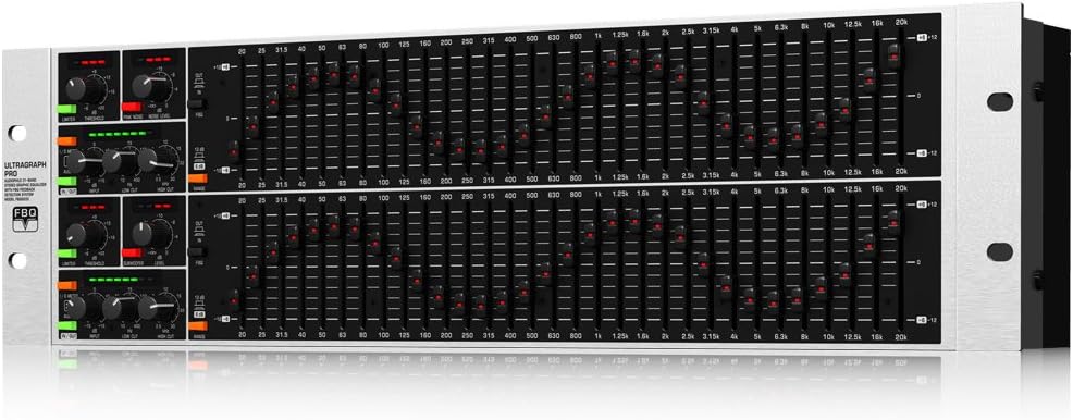 Behringer ULTRAGRAPH PRO FBQ6200 Audiophile 31-Band Stereo Graphic Equalizer with FBQ Feedback Detection System
