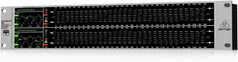 Behringer ULTRAGRAPH PRO FBQ3102 Audiophile 31-Band Stereo Graphic Equalizer with FBQ Feedback Detection System